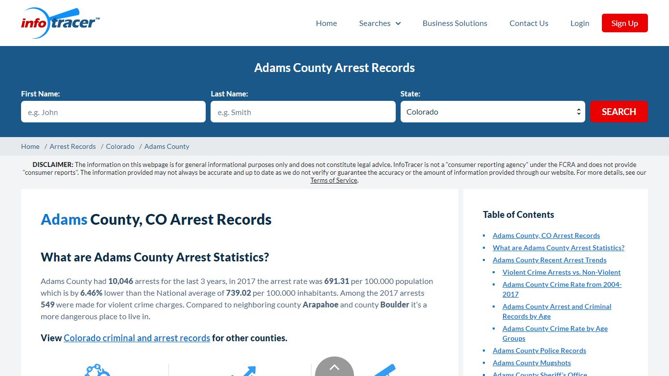 Adams County, CO Arrests, Mugshots & Jail Records - InfoTracer